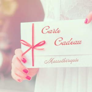 Carte cadeau - Massothérapie