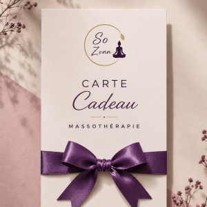 Boutique Carte cadeau - Massothérapie